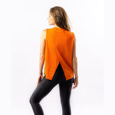 Orange Mesh Back Motion Tank Top - Sporty Pro
